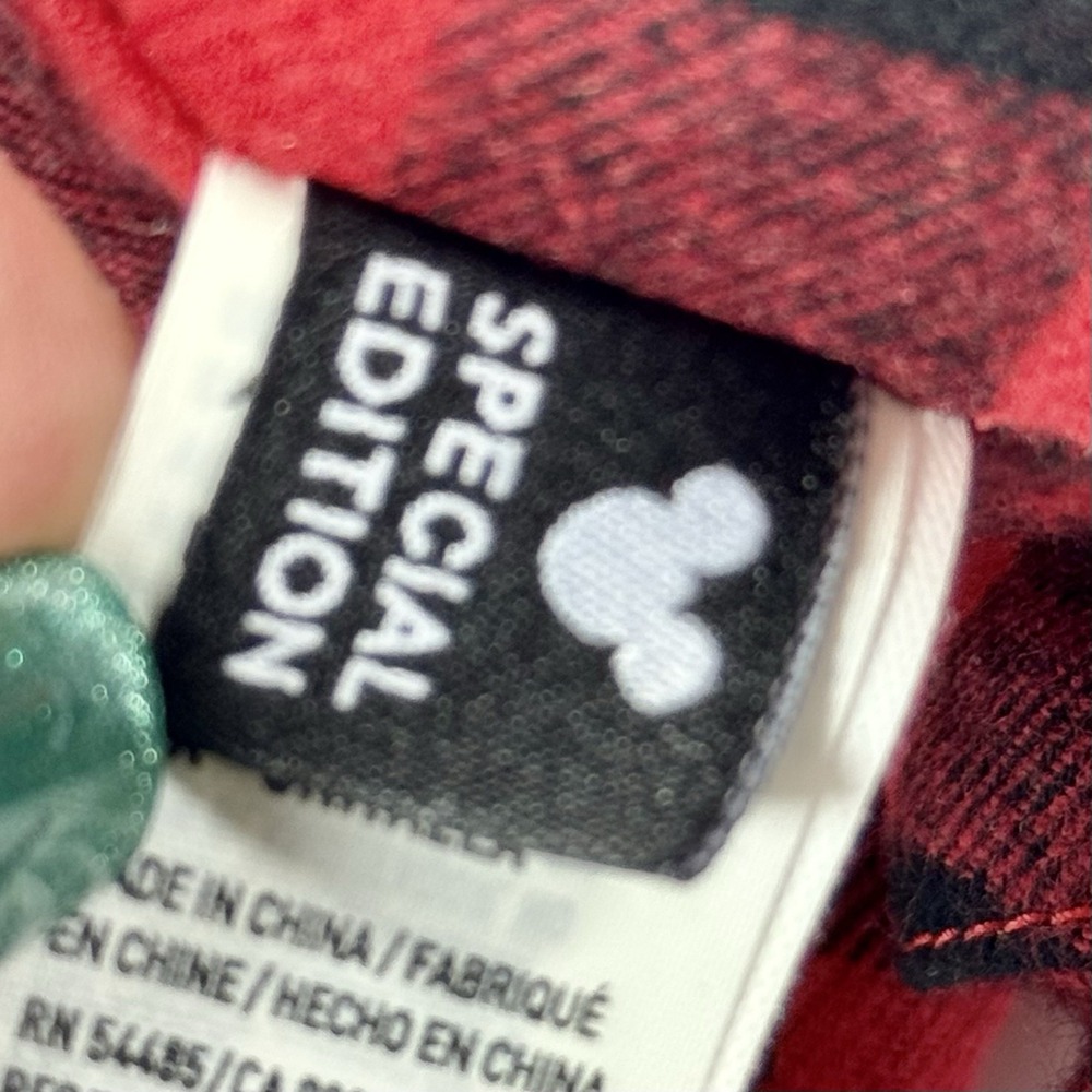 New Disney Mickey Mouse X AE American Eagle Special‎ Edition Buffalo Plaid Plush - Picture 7 of 11